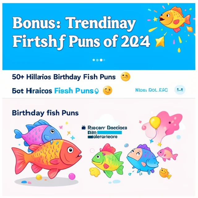 Birthday fish puns