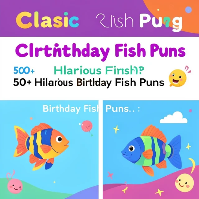 Birthday fish puns