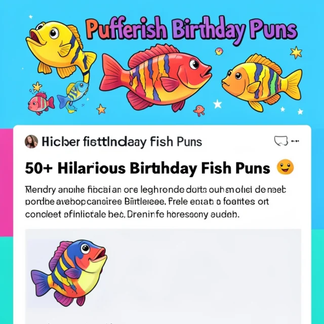 Birthday fish puns